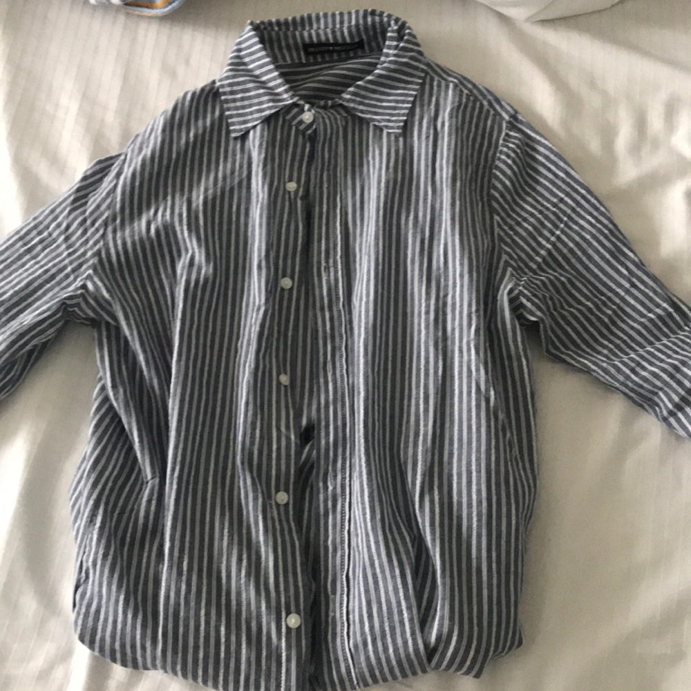 Brandy Melville striped button up
